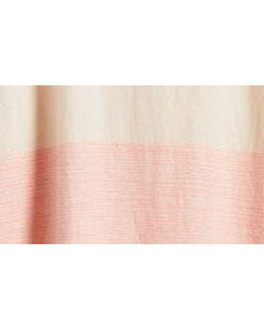 Lemlem Pink Lelisa Colorblock Cotton Blend Maxi Dress