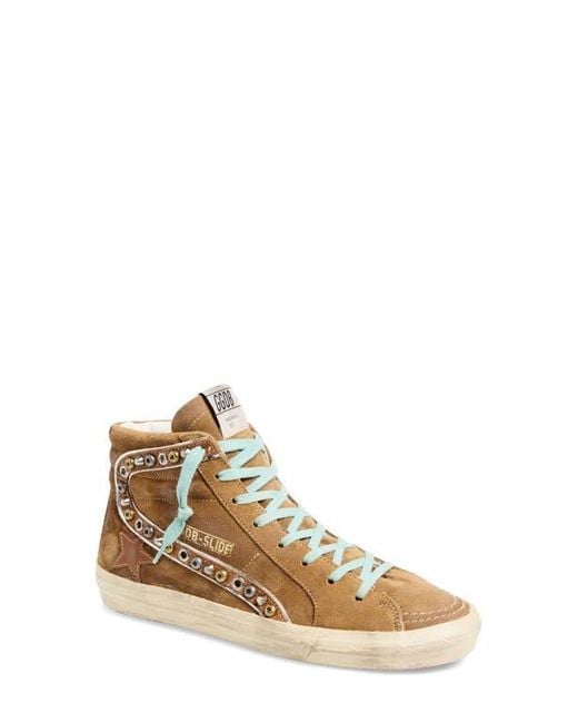 Golden Goose Deluxe Brand Natural Slide Classic High Top Sneaker