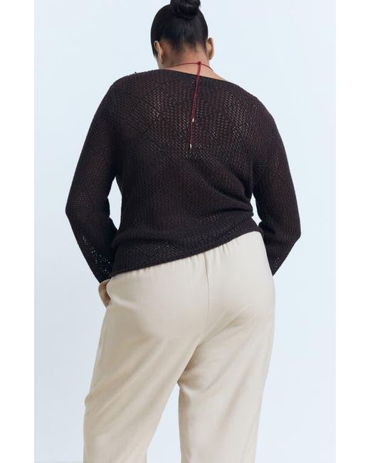 Mango Natural Flowy Drawstring Pants