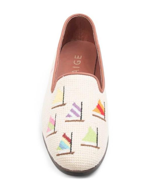 PAIGE Pink By Paige Needlepoint Nautical Flat