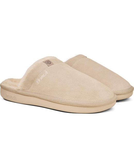 Brunch Natural Gender Inclusive Essential Genuine Shearling Slipper for men