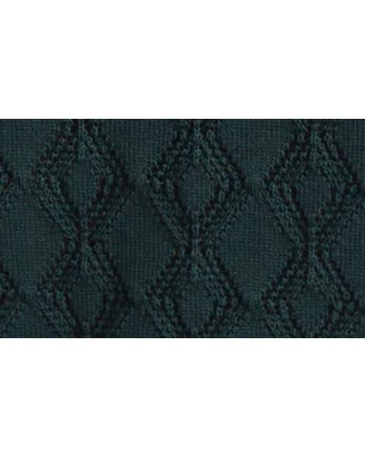 Dolce & Gabbana Green Openwork Polo Sweater for men