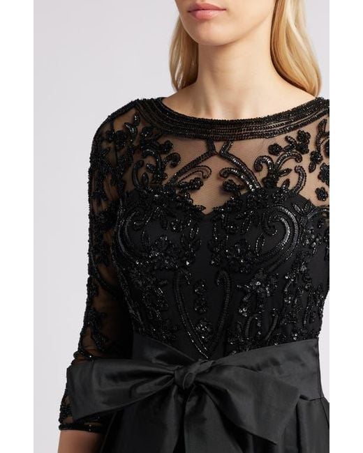 beaded illusion cocktail dress GLS BY GLORIA GL3493 Beads Illusion Evening Dress – The Gown Galleria main image 0