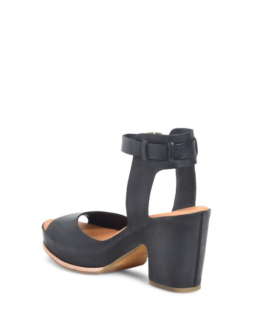 Kork-Ease Black Kork-ease Stasia Ankle Strap Platform Sandal