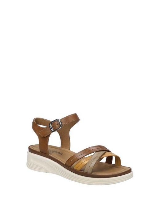 Josef Seibel Multicolor Sevran Ankle Strap Platform Wedge Sandal