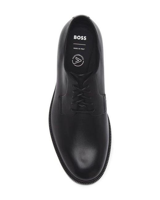 Boss Black Dresletic Leather Plain Toe Derby for men