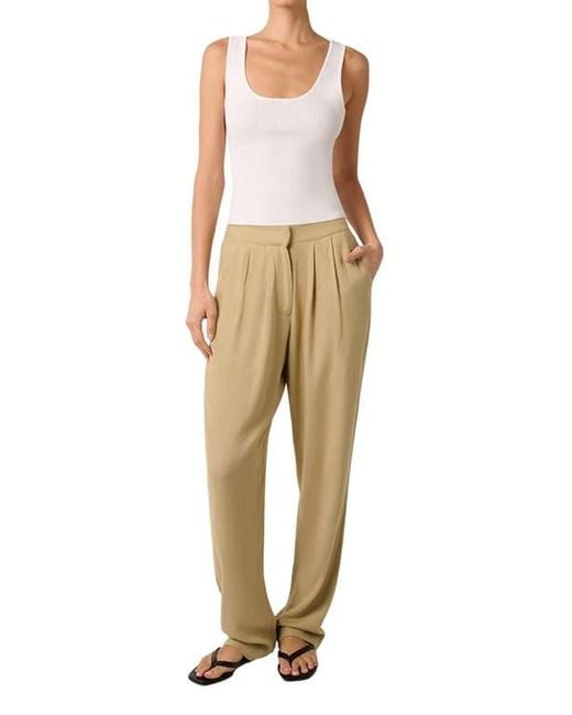 WeWoreWhat Natural Linen Trouser
