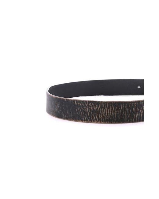 Bed Stu Black Drifter Leather Belt for men
