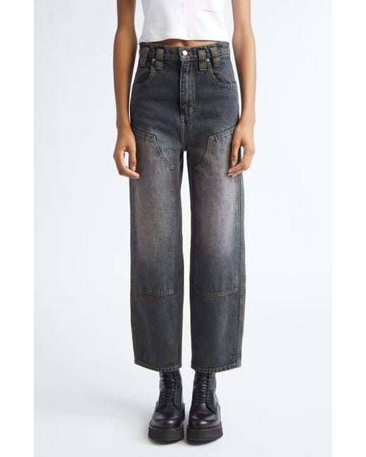 Eckhaus Latta Blue Gender Inclusive Double Knee Baggy Jeans