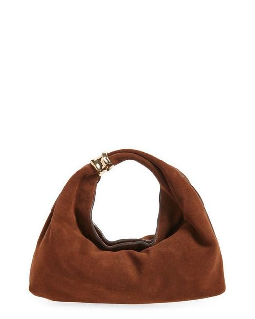 Madewell Brown The Suede Mini Ring Pouch