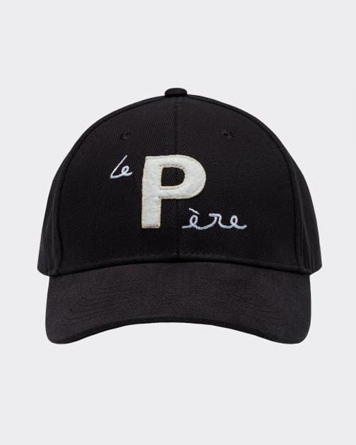 le PERE Black Logo Dad Cap for men