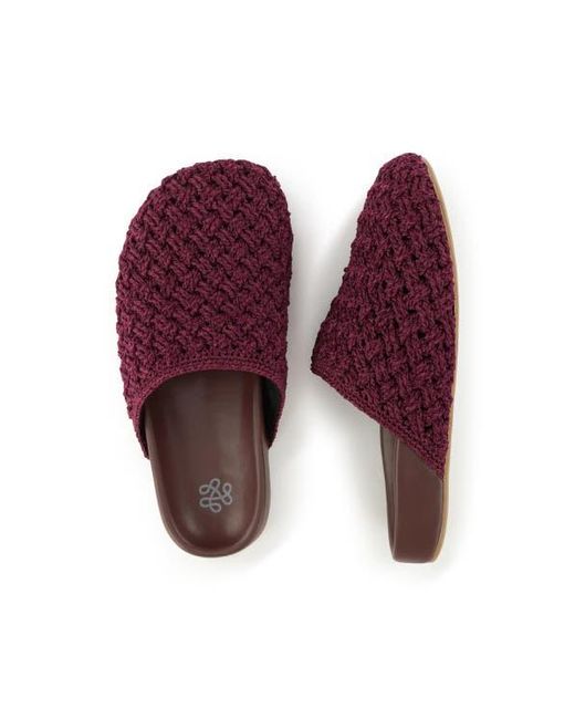 The Sak Purple Bolinas Crochet Clog Shoe