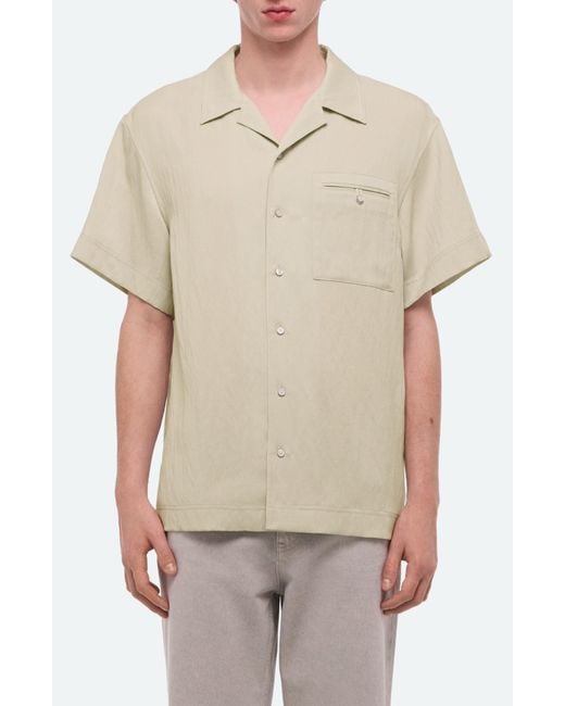 Helmut Lang Natural Solid Camp Shirt for men