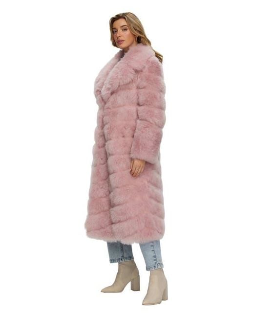 Gorski Red Select Cashmere Goat Diagonal Coat