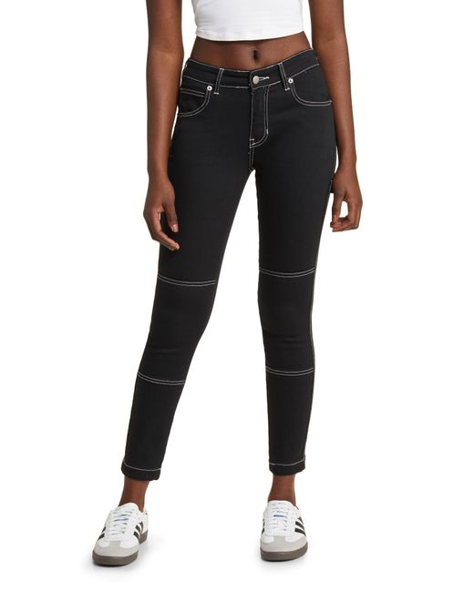 PTCL Black Mid Rise Cargo Skinny Jeans