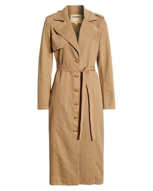 L'Agence Natural Zavia Trench Coat