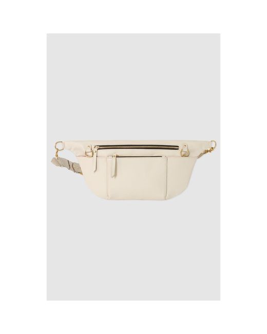 TAH White Commuter Fanny Pack