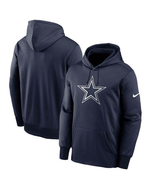 Nike Dallas Cowboys Fan Gear Primary Logo Therma Performance Pullover  Hoodie At Nordstrom in Blue for Men