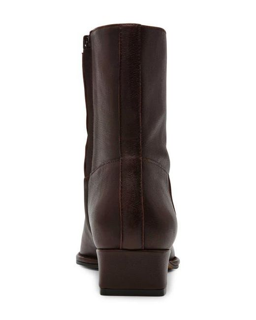 Steve Madden Brown Define Block Heel Bootie