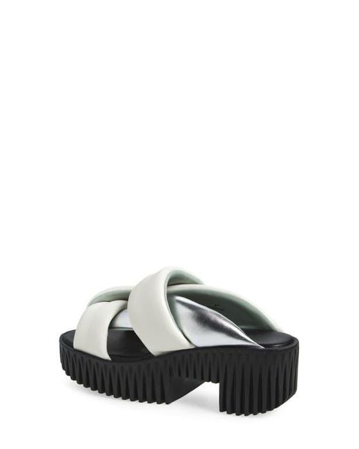 4Ccccees White Plia Semo Platform Sandal