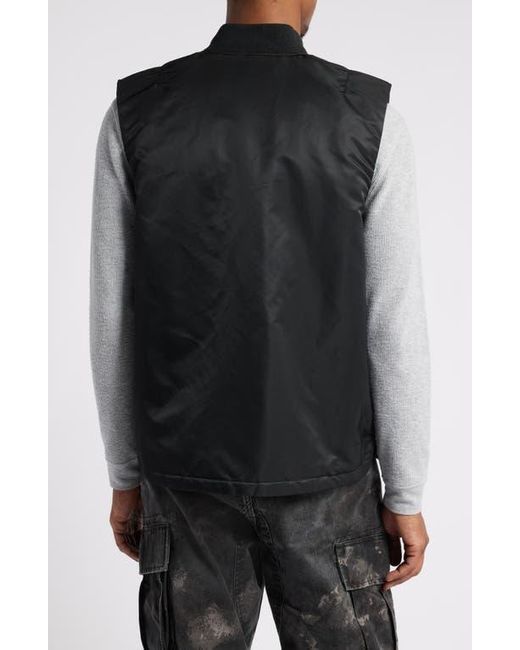 Alpha Industries Ma-1 Mod Water Resistant Vest in Black for Alpha Industries Ma-1 Mod Water Resistant Vest in Black for