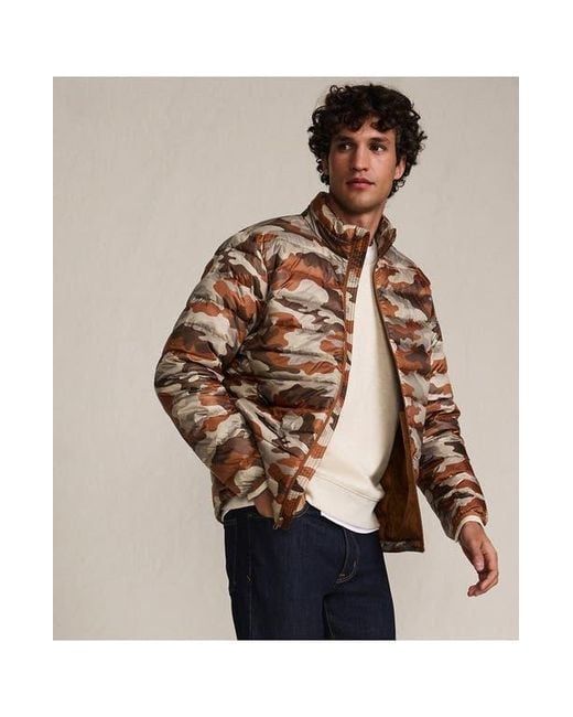 Lands' End Brown Wanderweight Ultralight Packable Down Jacket for men