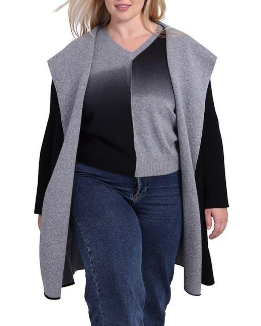 Minnie Rose Blue Cashmere Hooded Coat