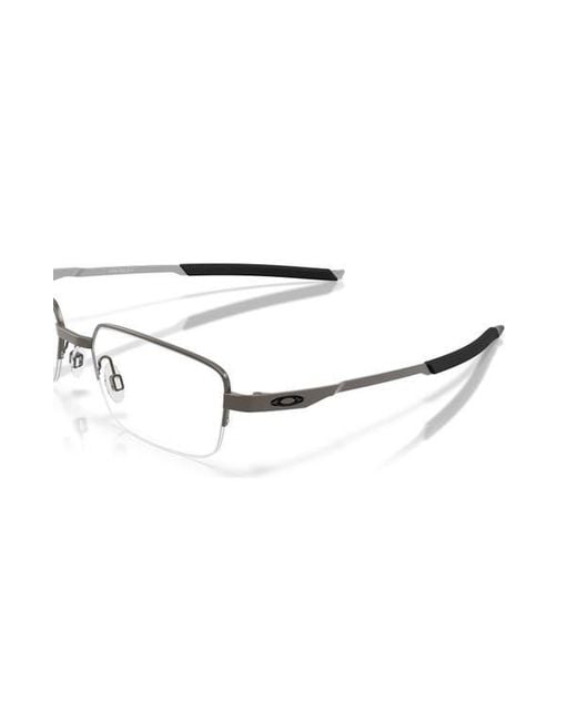 Oakley Metallic 55Mm Rectangle Optical Glasses