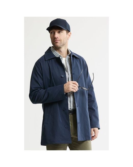 Jachs New York Men's Blue Tech Twill Mott Coat