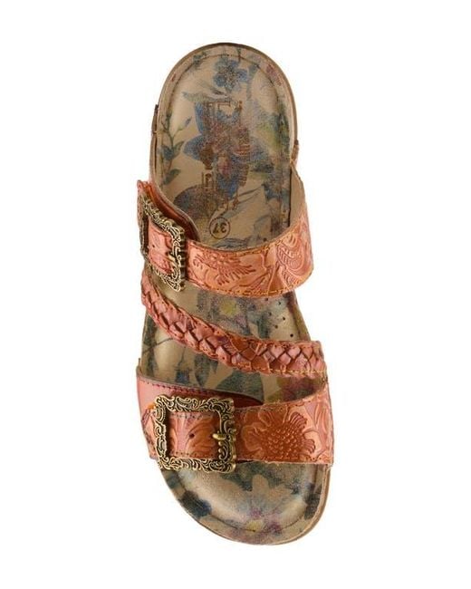 Spring Step Women's Brown Astra Slide Sandal