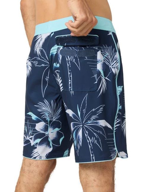 O'neill Sportswear Blue Hyperfreak Mysto Scallop Swim Trunks for men