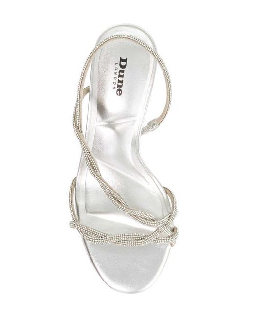 Dune White Milene Slingback Sandal