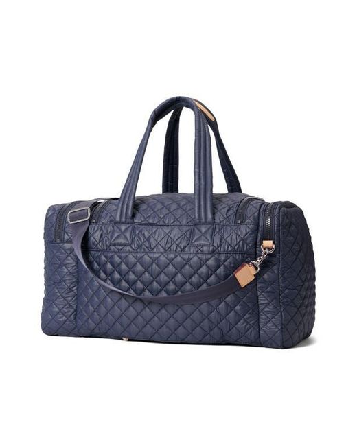 MZ Wallace Blue Large Metro Team Quilted Nylon Duffle Bag