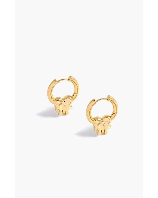 Yoj Metallic Loff It Mini Charm Hoops