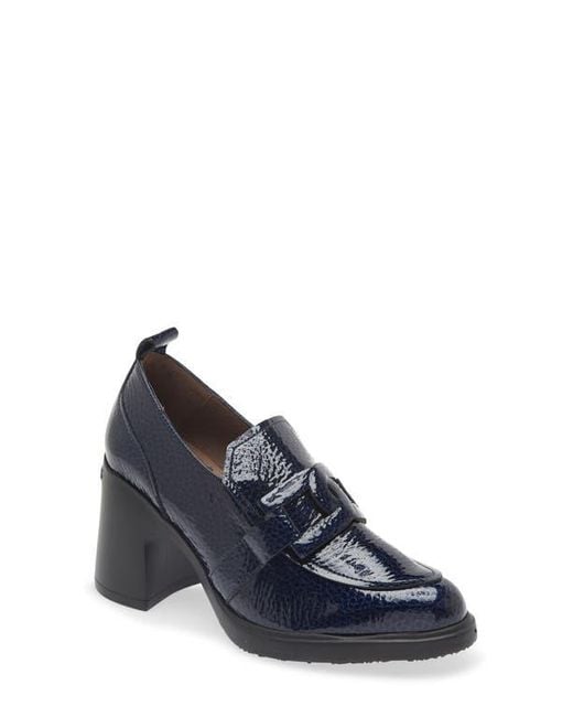 Wonders Blue Loafer Pump