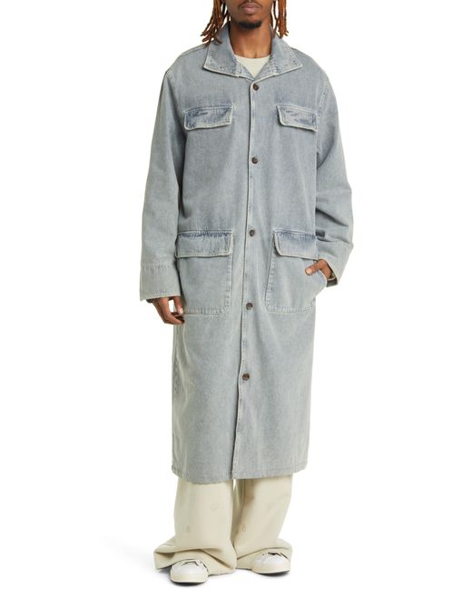 Alexander McQueen Men's blue denim trench coat For Sale at 1stDibs | denim  trench coat mens, mens denim trench coat, blue trench coat mens