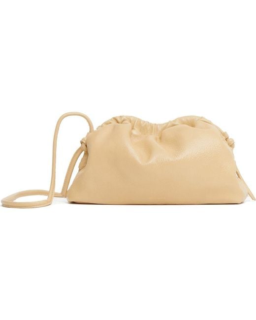 Mansur Gavriel Natural Mini Cloud Leather Clutch