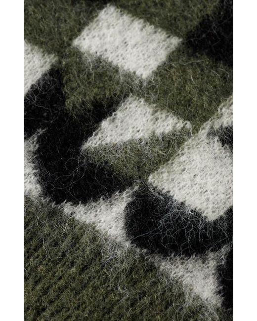 Scotch & Soda Black Geo Print Crewneck Sweater