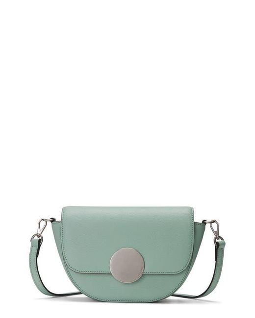 orYANY Green Lottie Leather Saddle Crossbody Bag