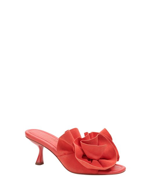 Kate Spade Red Flourish Flower Accent Sandal