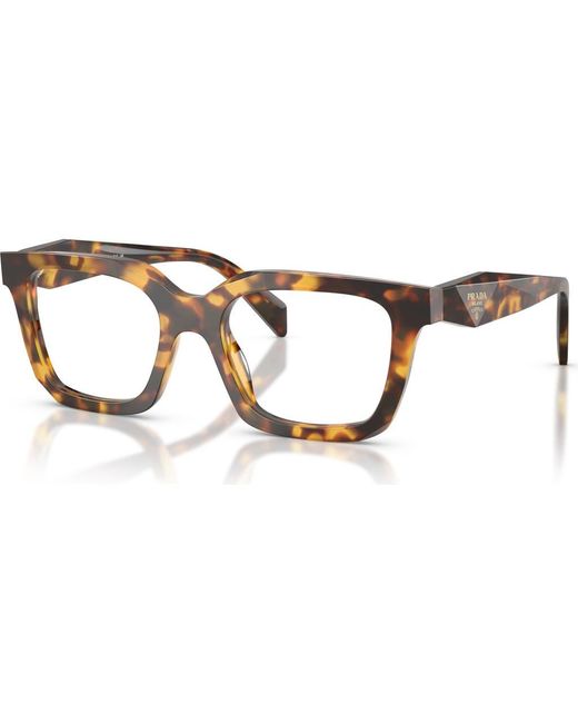 Prada Brown 50Mm Irregular Optical Glasses