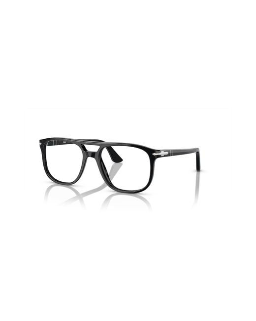 Persol Black 54Mm Pilot Optical Glasses