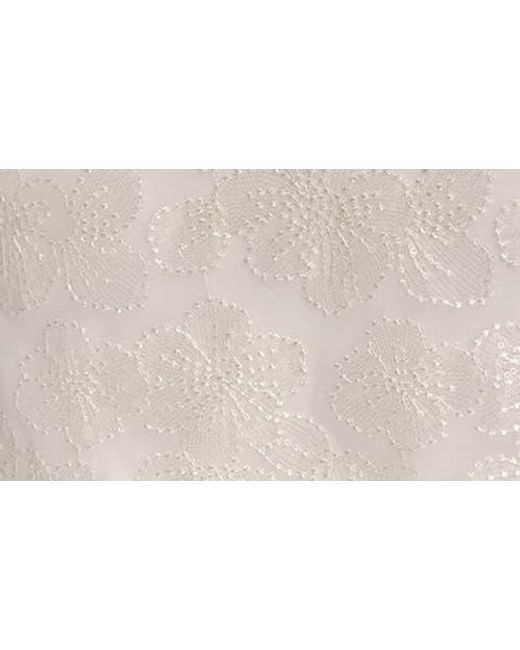 Donna Karan White Embellished Sheath Dress