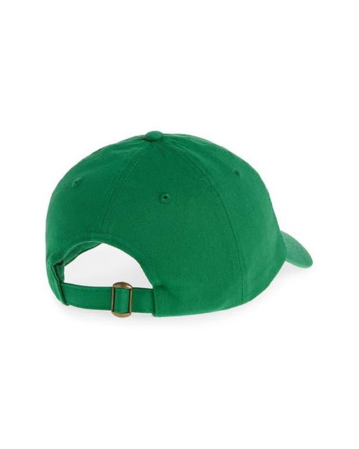 Clare V. Green Cotton Adjustable Baseball Cap