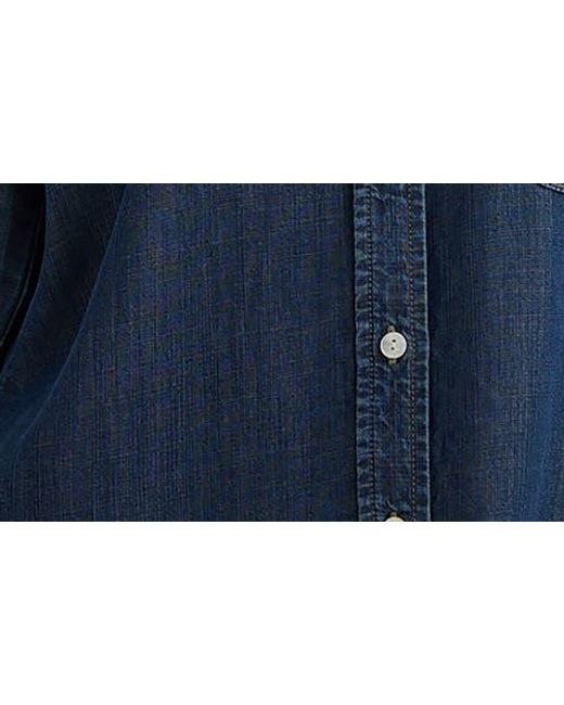 Bella Dahl Blue Shirt Tail Button-Up Shirt