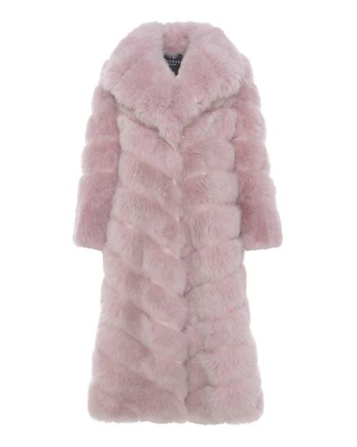 Gorski Red Select Cashmere Goat Diagonal Coat