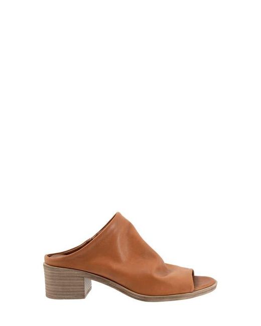 BUENO Brown Ocean Block Heel Sandal