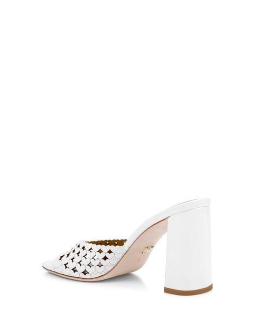 Badgley Mischka Metallic Omni Laser-Cut Heart Sandal