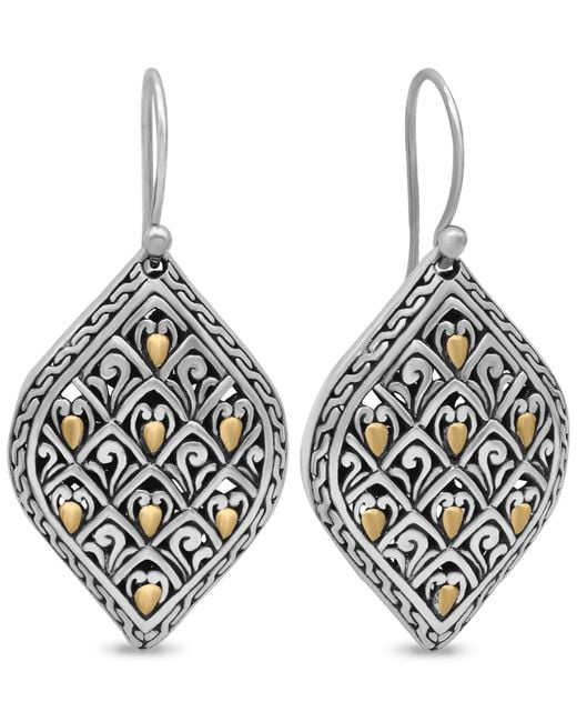 DEVATA Metallic Dragon Skin Earrings