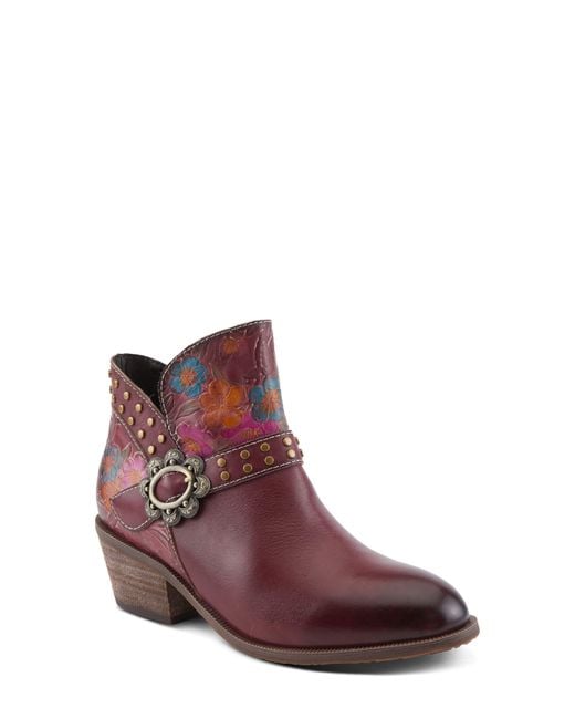 Spring Step Purple Daintylady Bootie